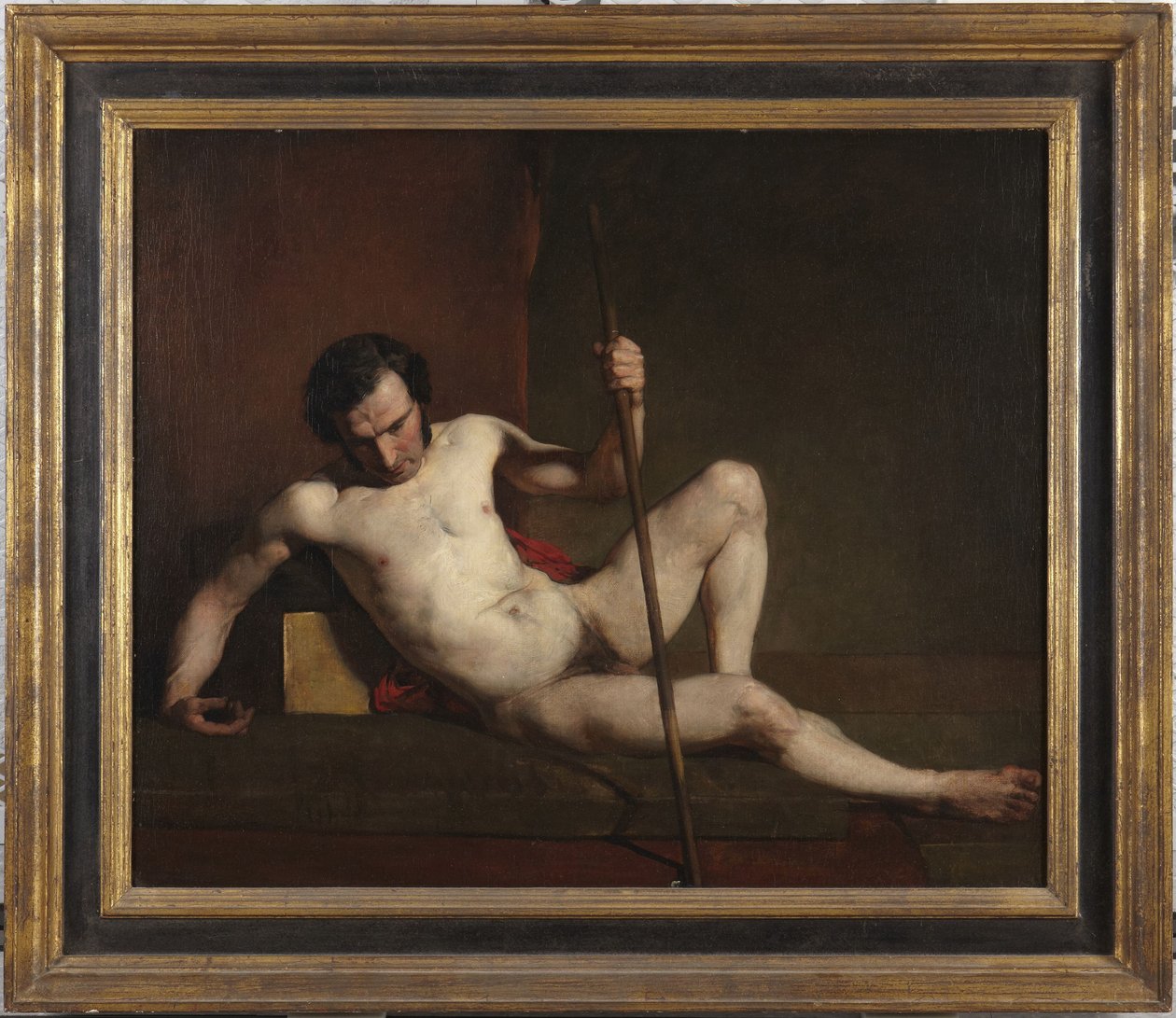 Sauvaan nojaava miesalaston tekijältä William Etty