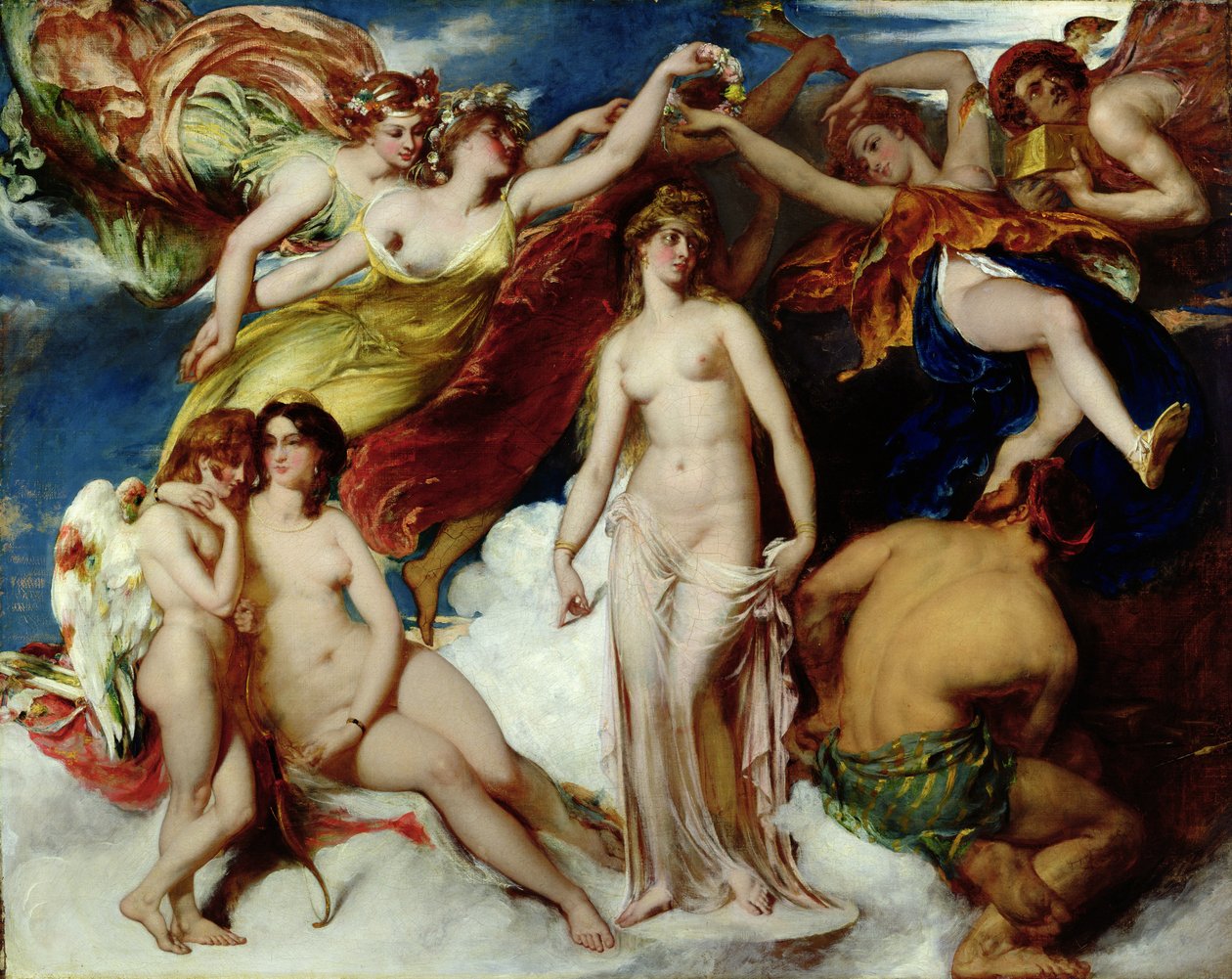 Pandora kruunaa vuodenajat tekijältä William Etty