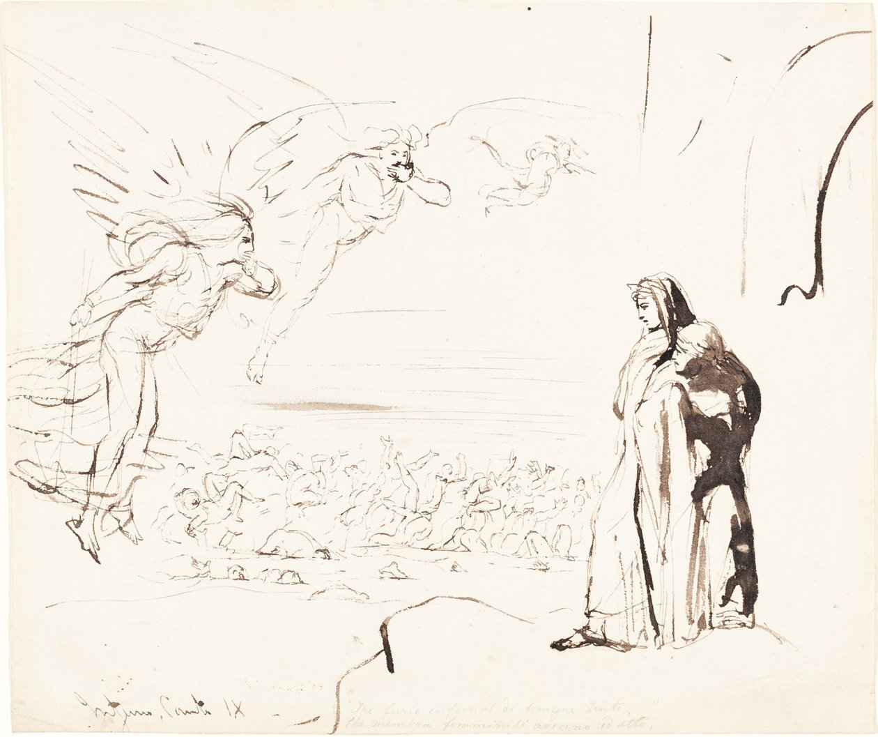 Kohtaus Infernosta (kanto IX) tekijältä William Etty