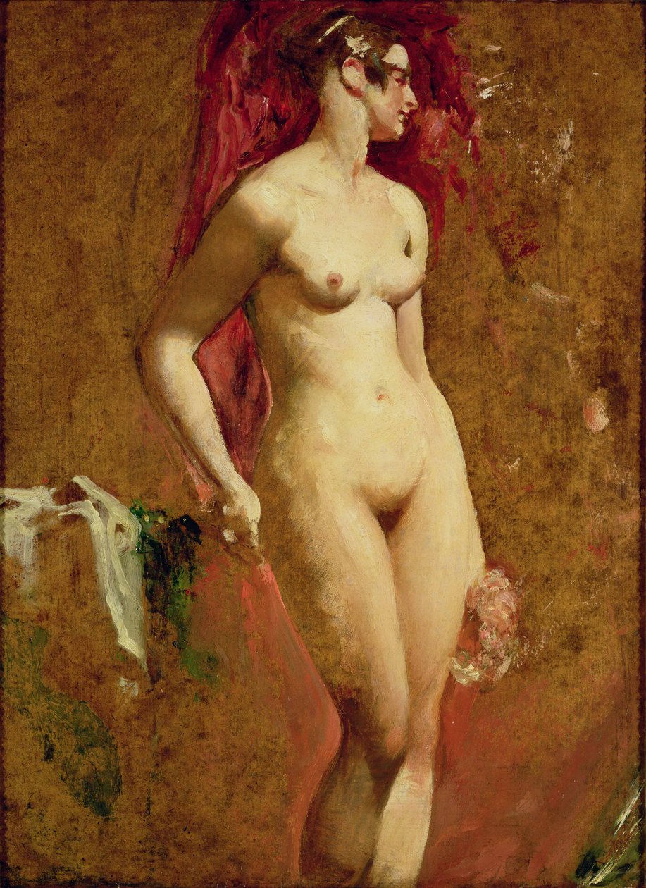 Seisova alastonkuva (öljy kankaalle) tekijältä William Etty