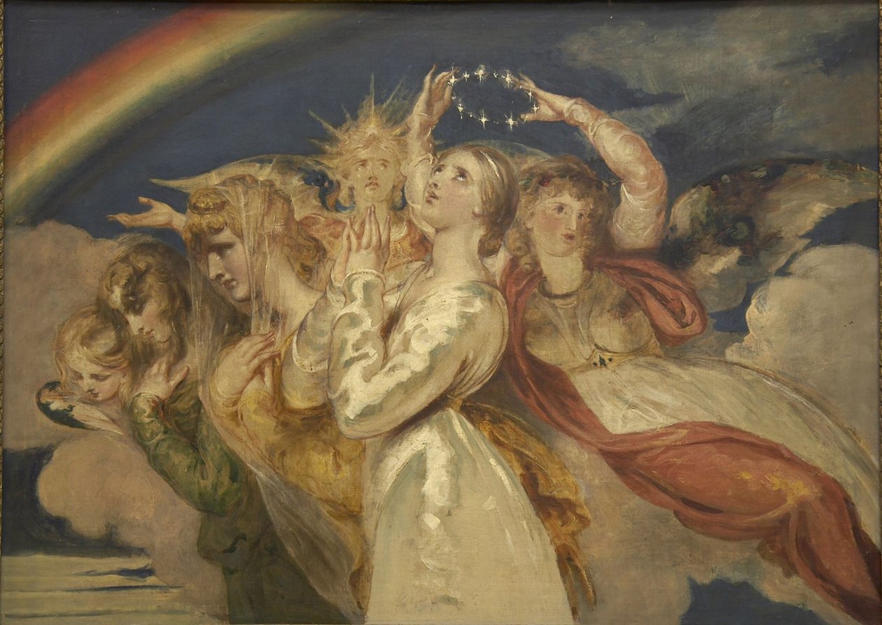 Neitsyt Marian taivaaseenottaminen tekijältä William Etty