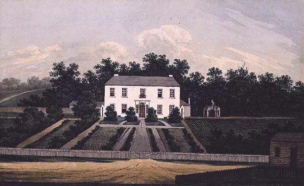 Hallituksen talo, Parramatta, Uusi Etelä-Wales, 1805 (wc) tekijältä William Evans