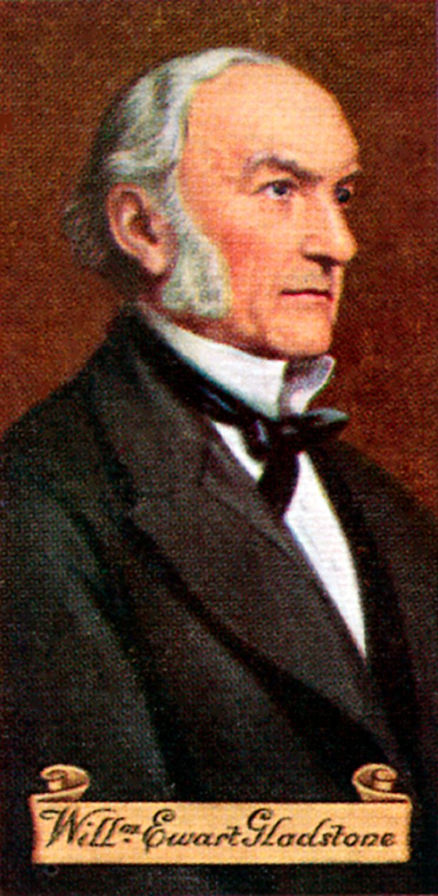 William Ewart Gladstone, otettu savukekorttisarjasta, 1935 tekijältä William Ewart Gladstone