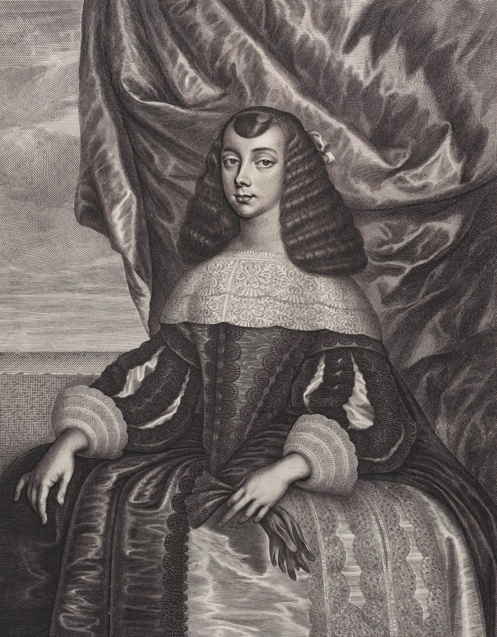 Katariina Braganzasta, 1662. tekijältä William Faithorne