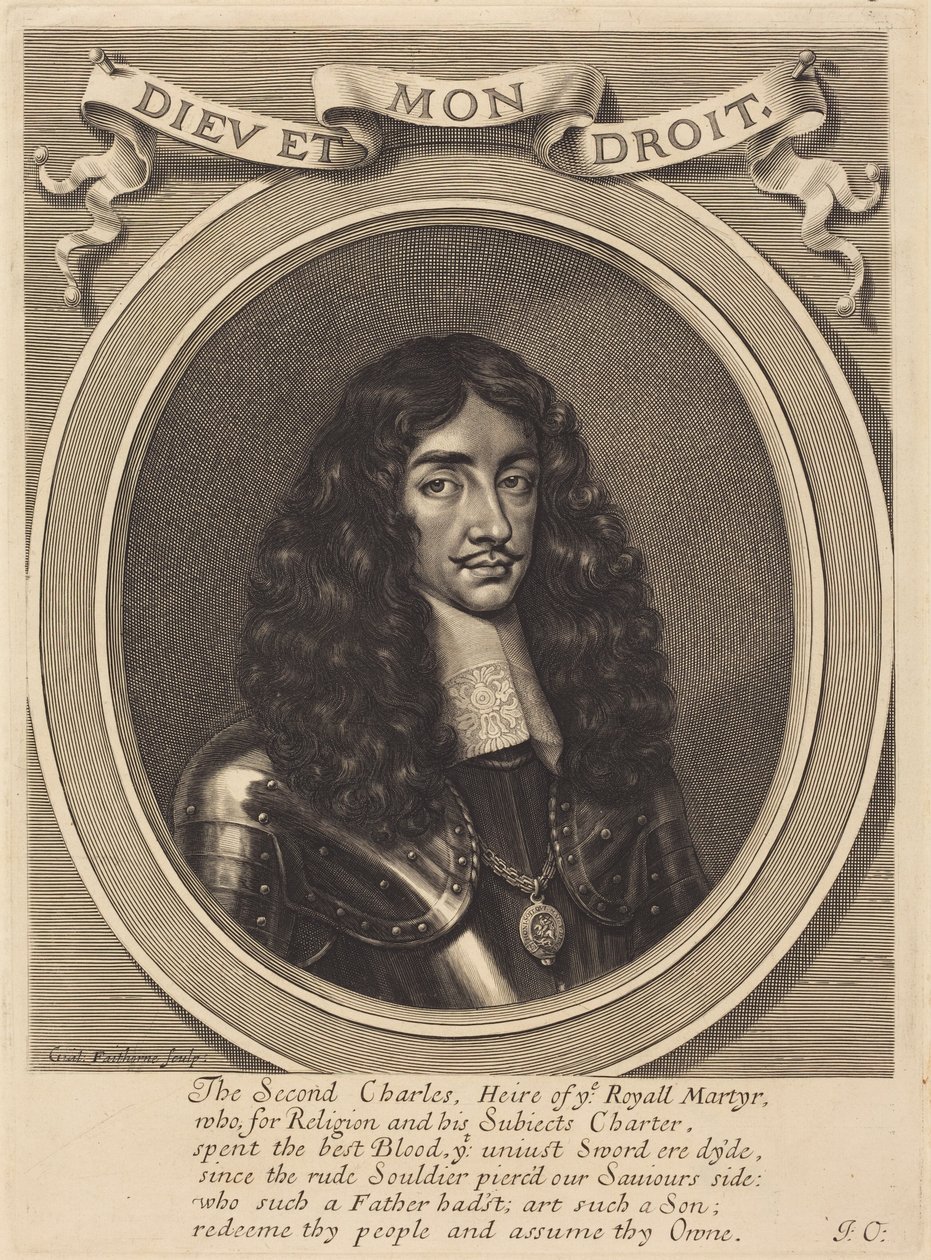 Kaarle II tekijältä William Faithorne