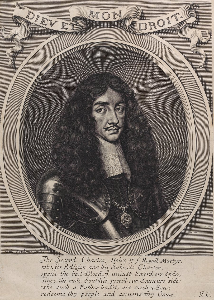 Kuningas Kaarle II, 1660-70. tekijältä William Faithorne