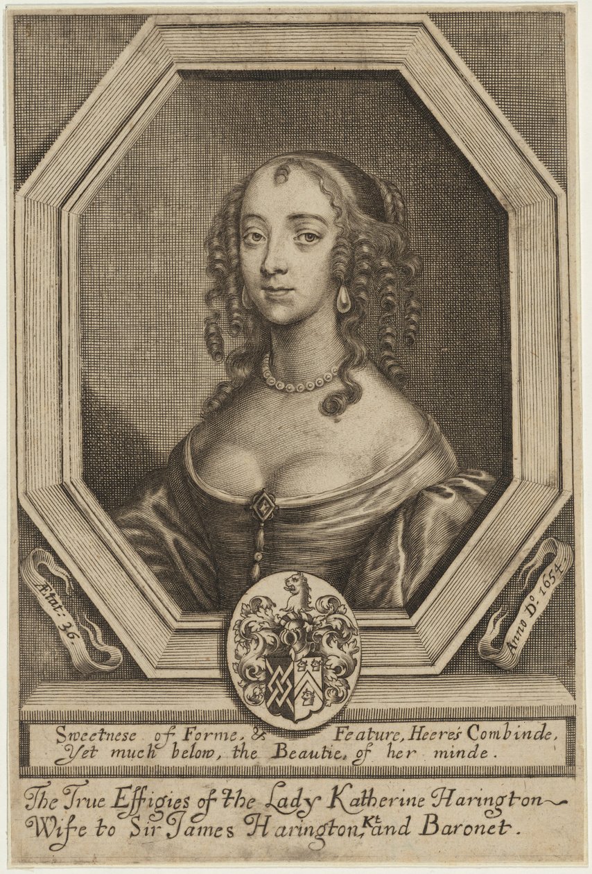Lady Katherine Harrington tekijältä William Faithorne