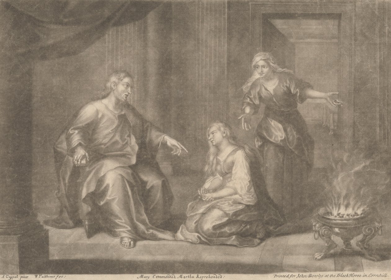 Mary kiitteli, Martha tuomitsi tekijältä William Faithorne
