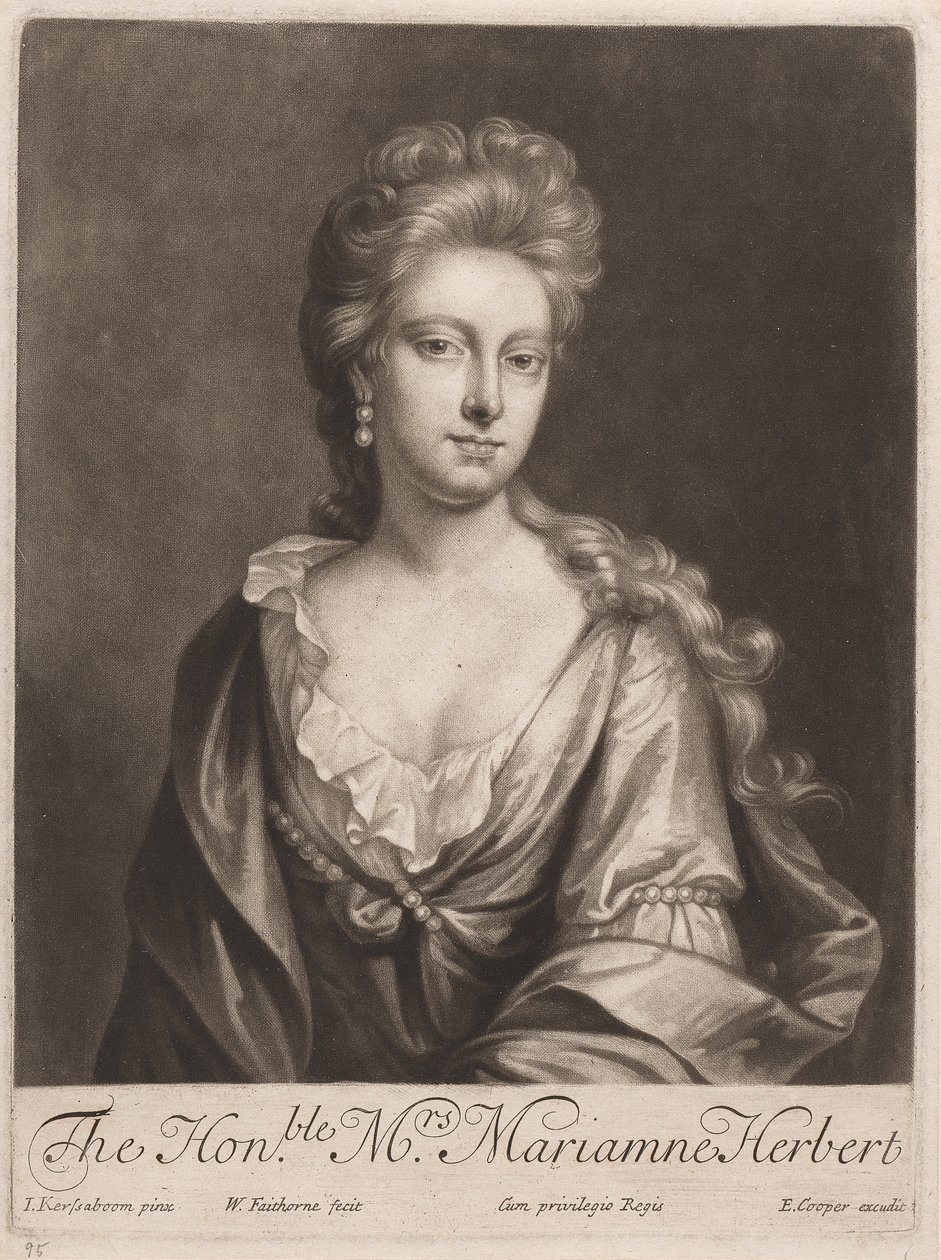 Arvoisa rouva Marianne Herbert tekijältä William Faithorne