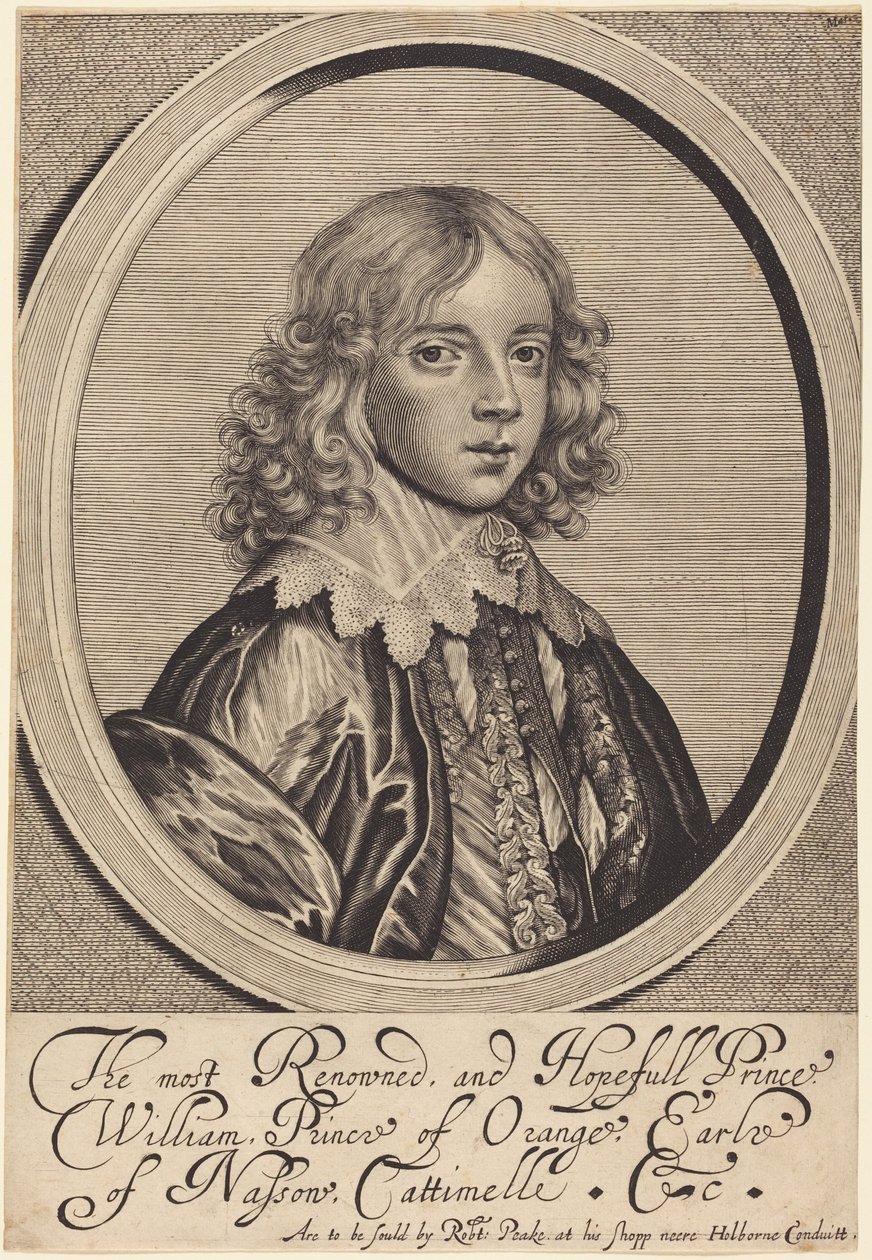 Vilhelm II, Oranian prinssi tekijältä William Faithorne