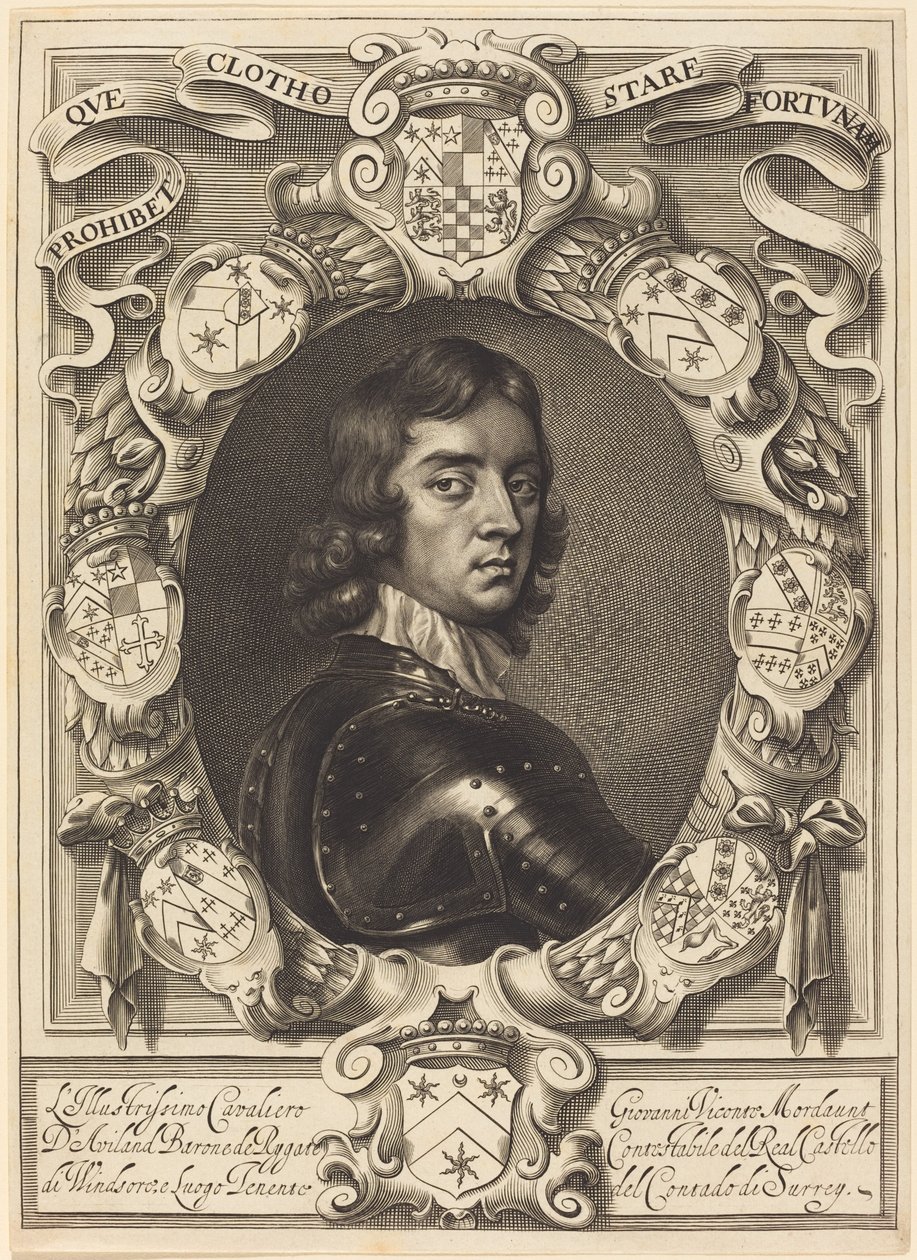 John Mordaunt, varakreivi Mordaunt tekijältä William Faithorne after Robert Walker