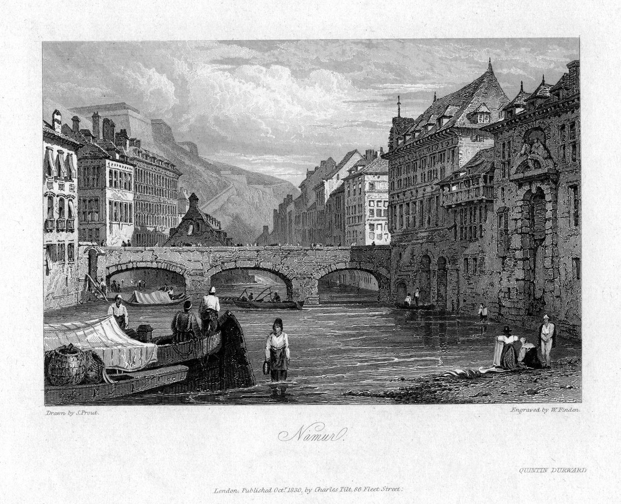 Namur, Belgia, 1830 tekijältä William Finden
