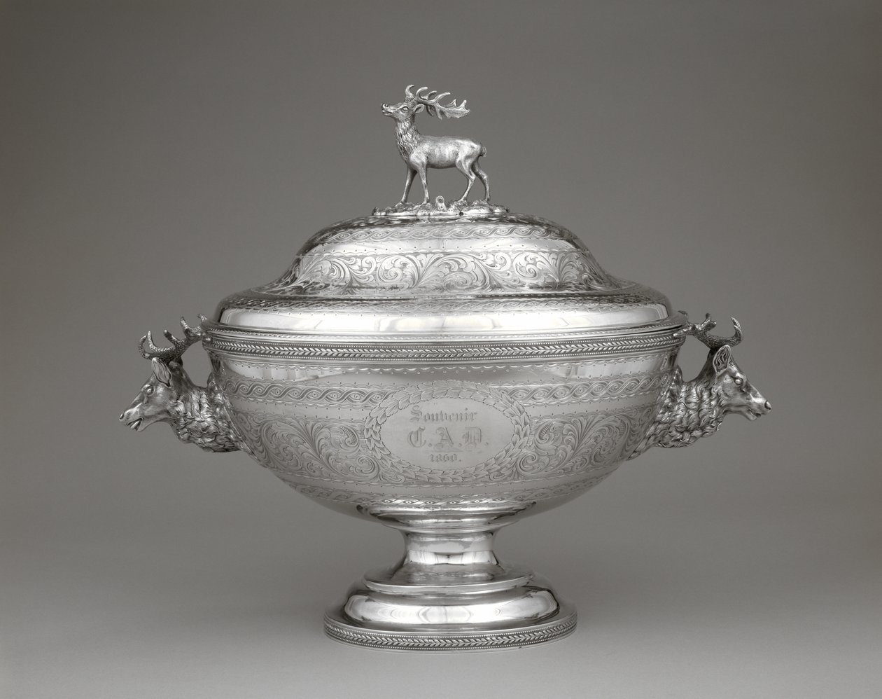 Keitto Tureen, c. 1860 (hopea) tekijältä William Forbes