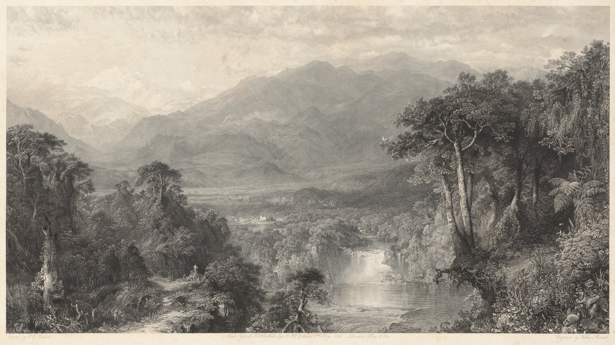 Andien sydän tekijältä William Forrest, after Frederic Edwin Church