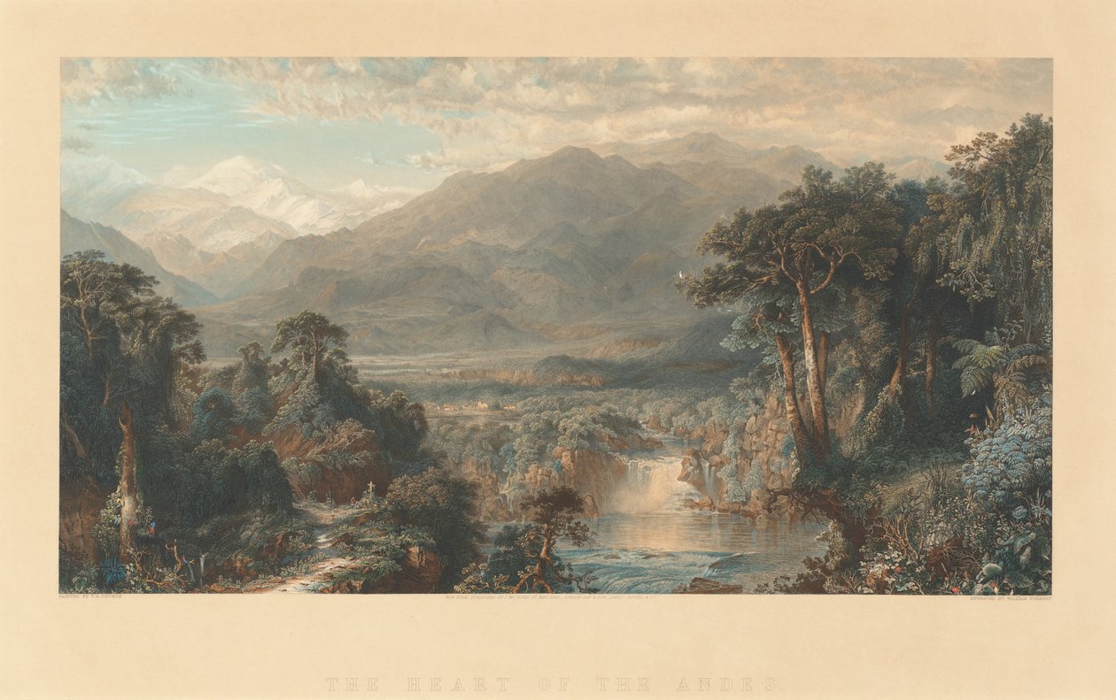 Andien sydän tekijältä William Forrest, after Frederic Edwin Church