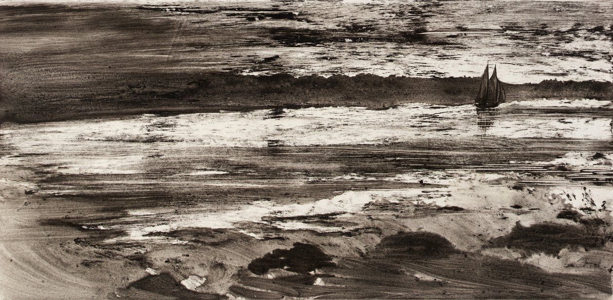 Auringonlasku rannikolla tekijältä William Fowler Hopson