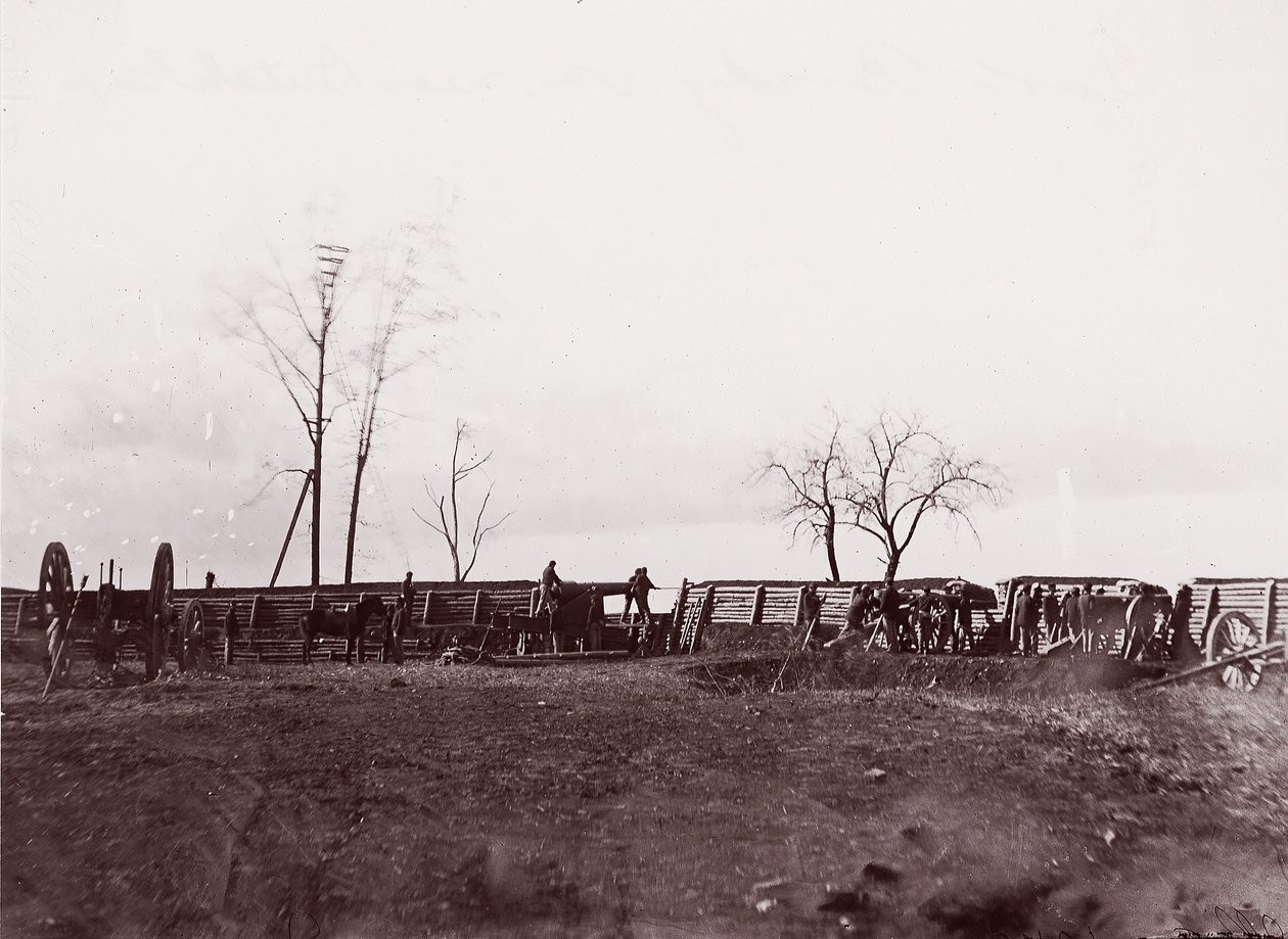 Fort Brady, Virginia, lähellä Dutch Gapia, 1865. tekijältä William Frank Browne