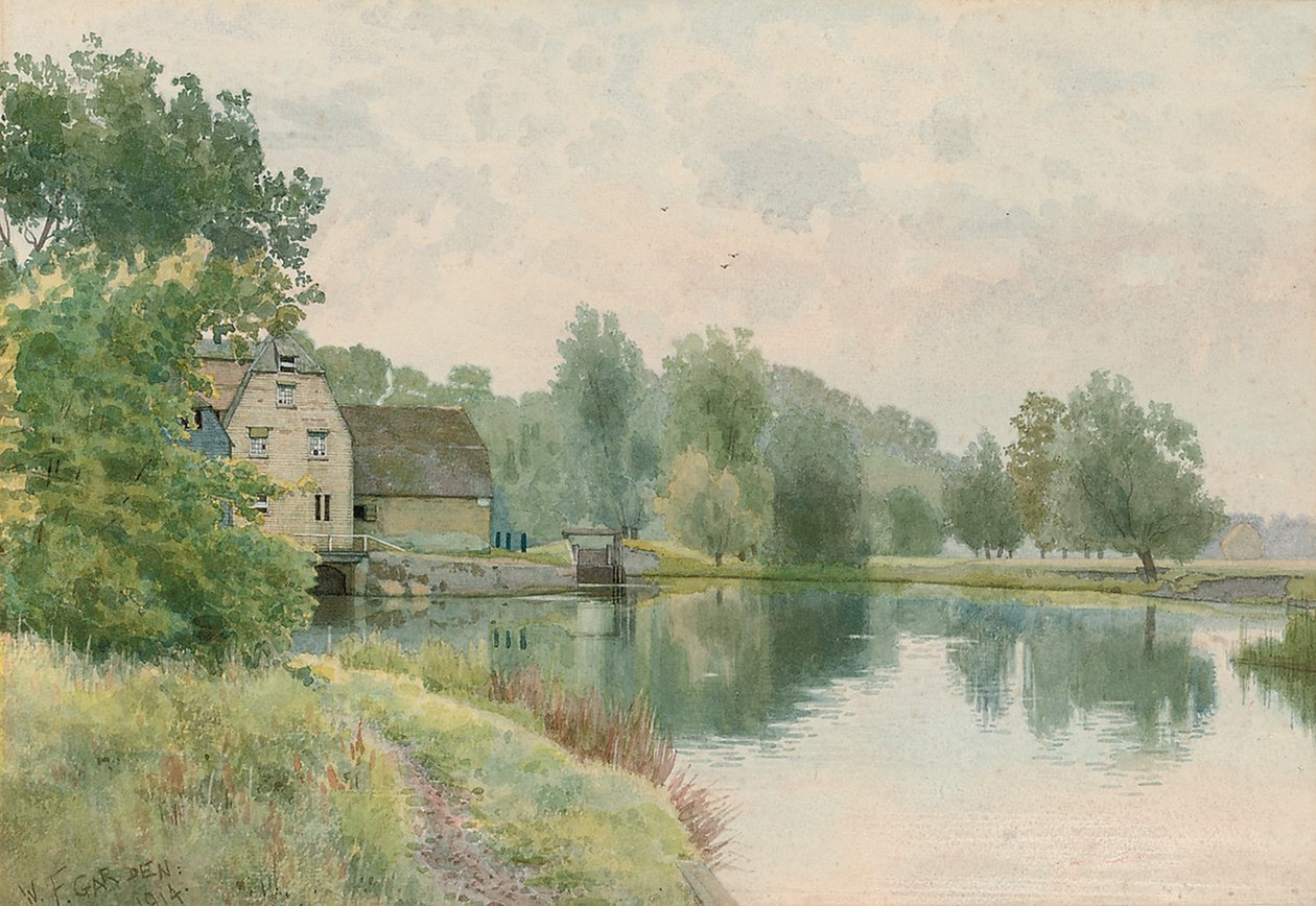 Houghton Mill Ouse-joella, 1914 tekijältä William Fraser Garden