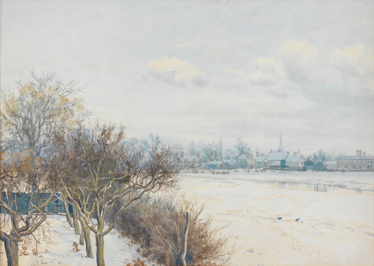 Talvi Ousen laaksossa, 1891 tekijältä William Fraser Garden