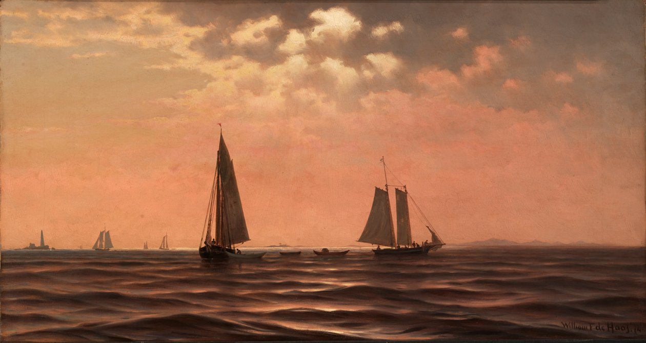 Iltapäivä Saco Bayllä, Mainen rannikolla, 1874. tekijältä William Frederick De Haas