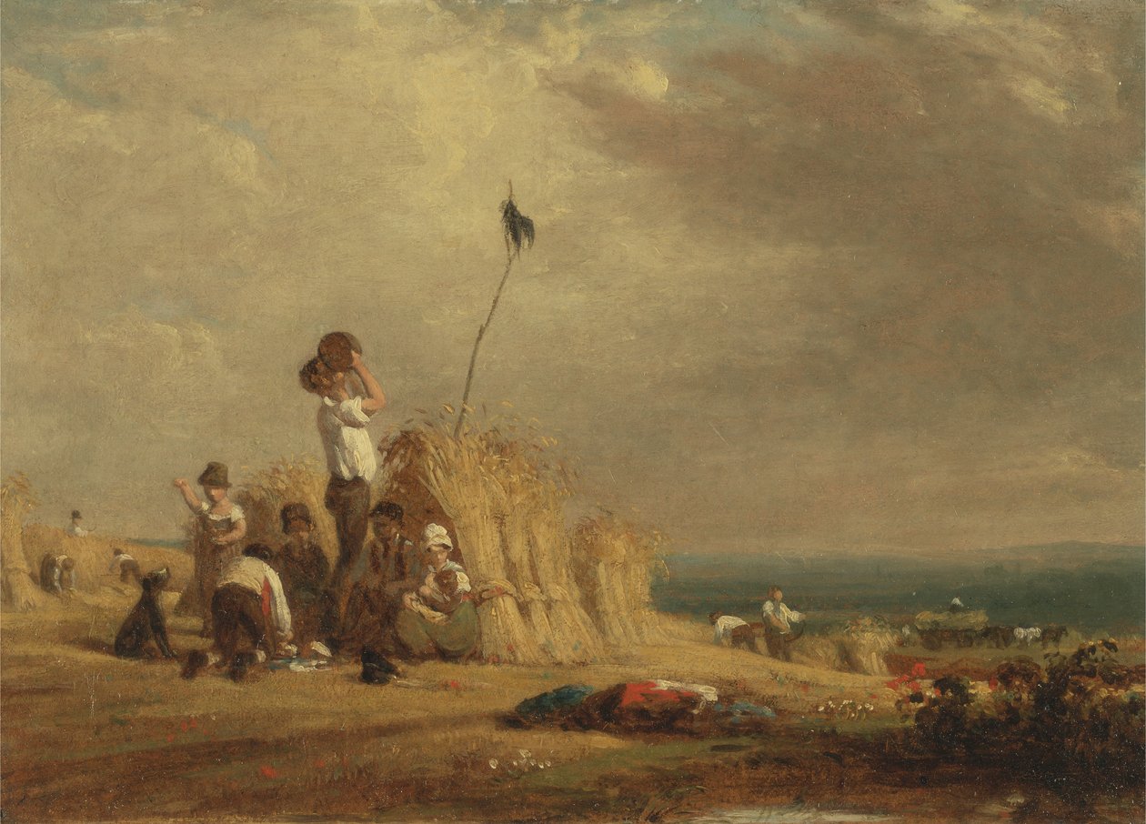 Keskipäivän lepo, sadonkorjuu (öljy aluksella) tekijältä William Frederick Witherington