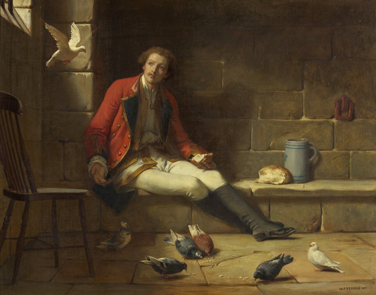 Vanki ja hänen vieransa tekijältä William Frederick Yeames