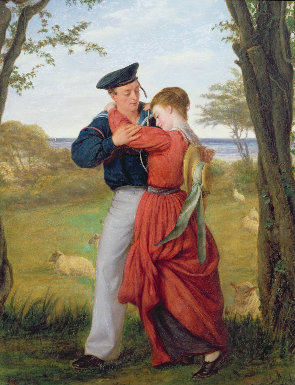 Merimiesten jäähyväiset öljy paneelille tekijältä William Gale or Gaele