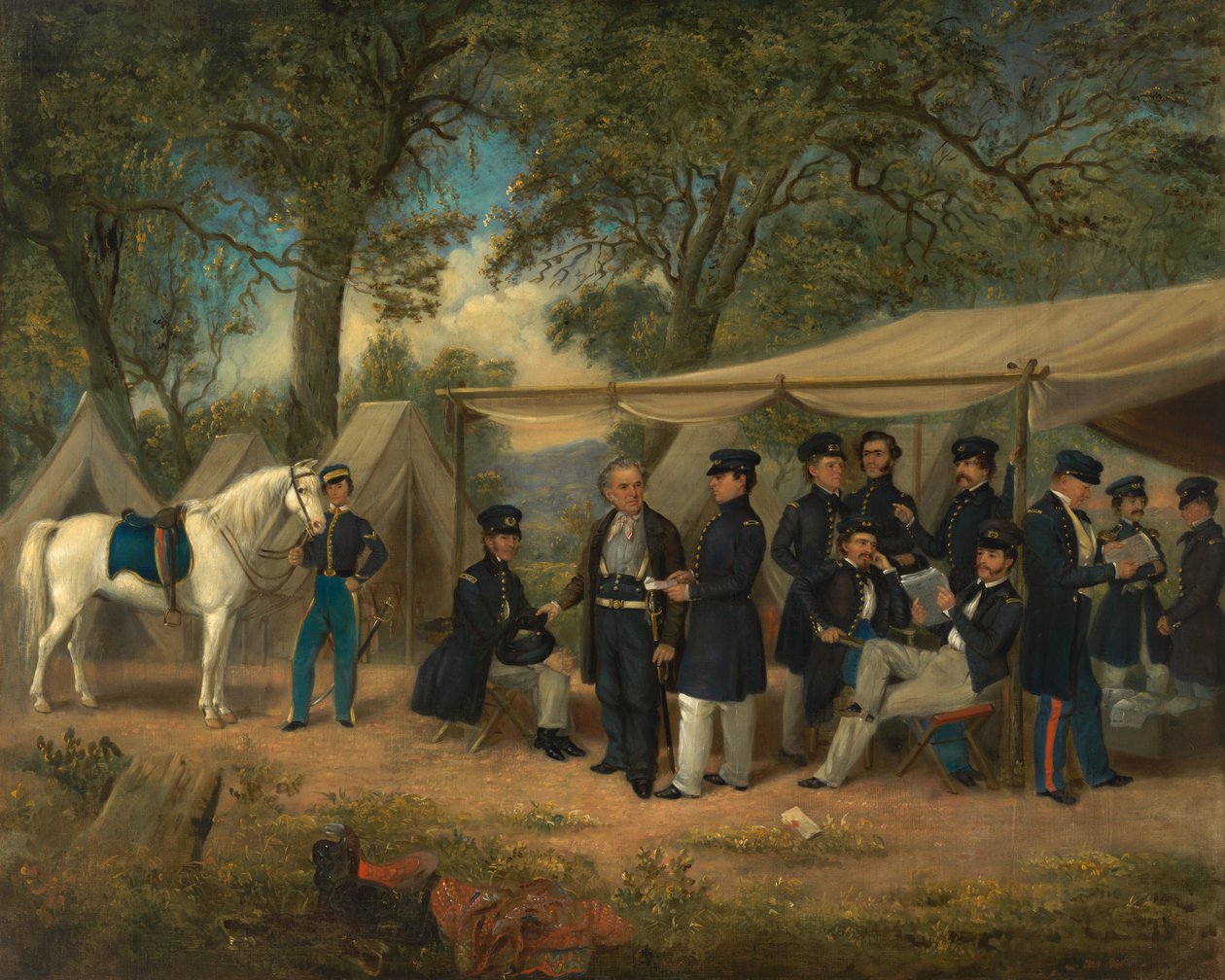 Zachary Taylor Walnut Springsissä, 1847. tekijältä William Garl Browne