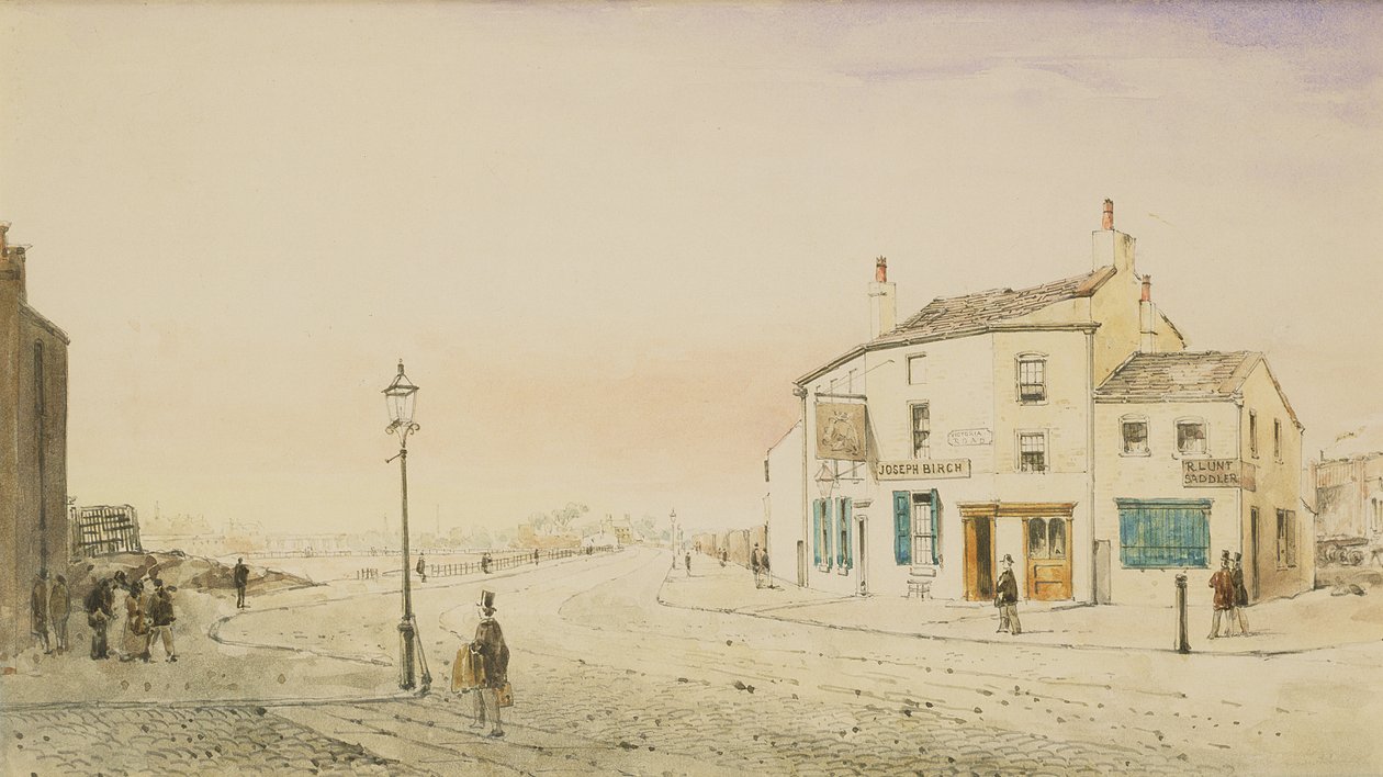 Victoria Road, Bootle (kynä, muste ja wc paperilla) tekijältä William Gavin Herdman
