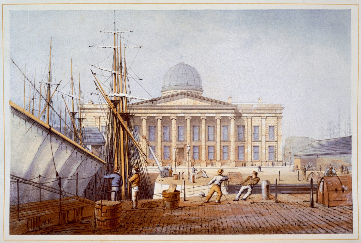 Tullitalo ja verotoimisto, Liverpool, 1864 tekijältä William Gawin Herdman