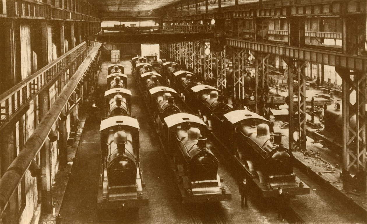 Veturit valmiina lähetettäväksi ulkomaille, c1930. tekijältä William George Armstrong
