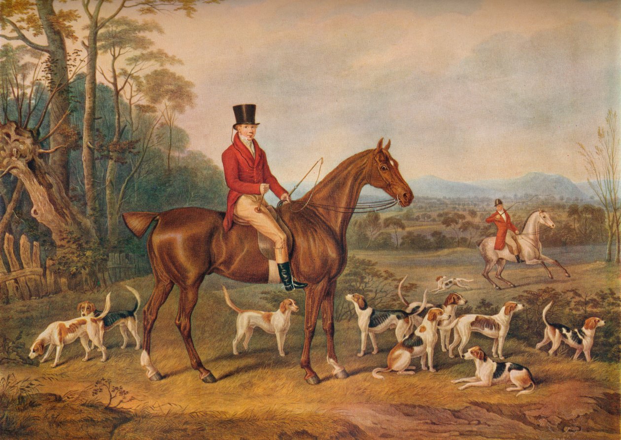 "John Mytton, Esq., Halston, Salop", 1800-luku tekijältä William Giller