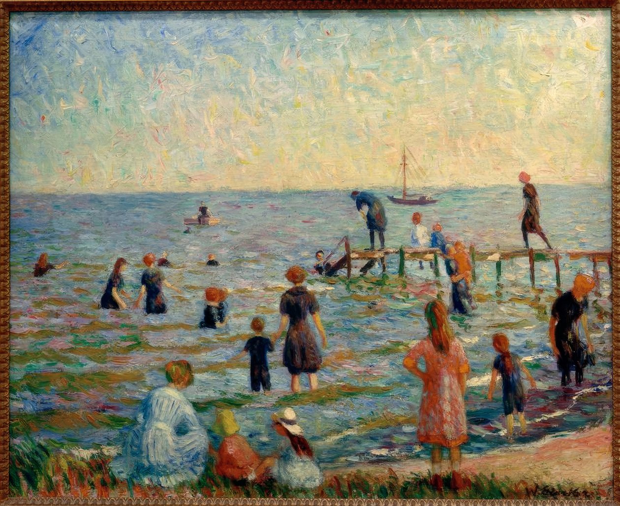 Baden Bellportissa, Long Islandilla tekijältä William Glackens