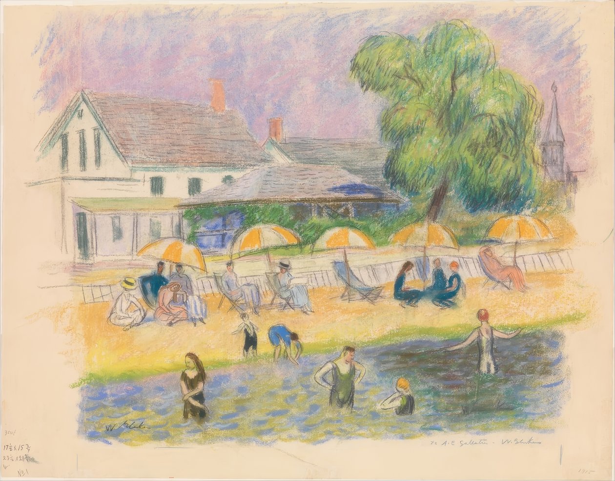 Rantakuvaus tekijältä William Glackens