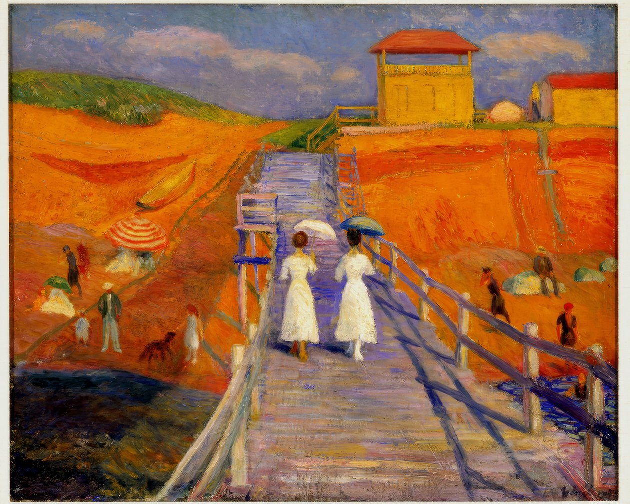 Cape Codin laituri tekijältä William Glackens