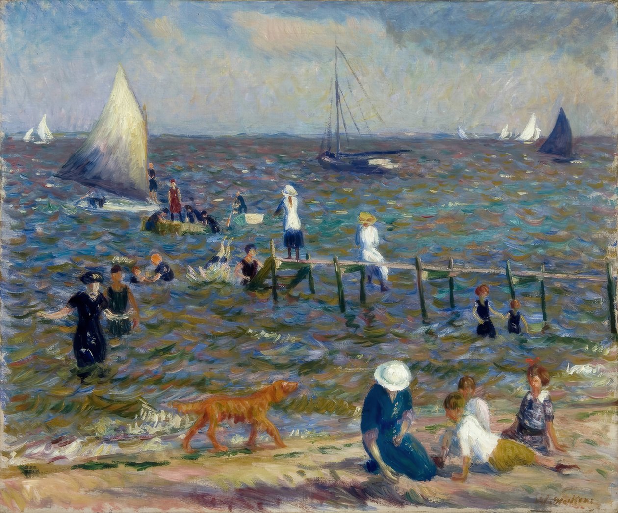 Pieni laituri tekijältä William Glackens