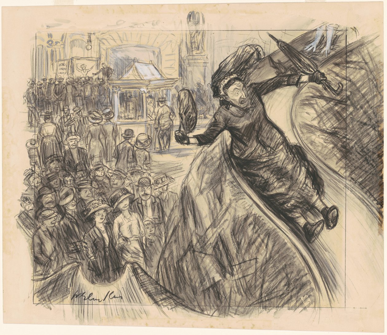 Menin sinne liukua nopeammin kuin Empire State Express tekijältä William Glackens