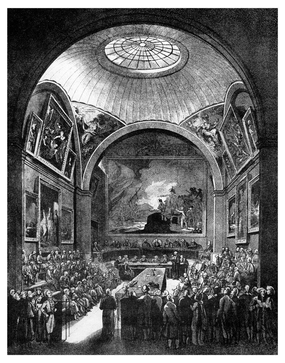 Common Council Chamber, Guildhall, City of London, 1886. tekijältä William Griggs