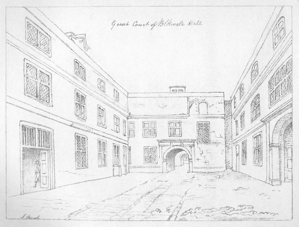 Great Court of Blackwell Hall, Lontoon kaupunki, 1886. tekijältä William Griggs