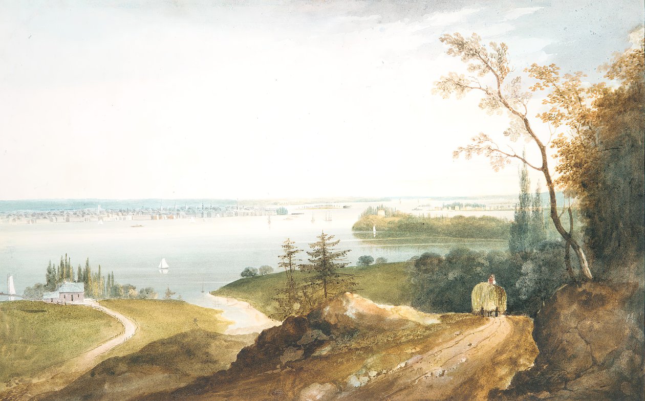 New York Weehawkista, n. 1820-23. tekijältä William Guy Wall