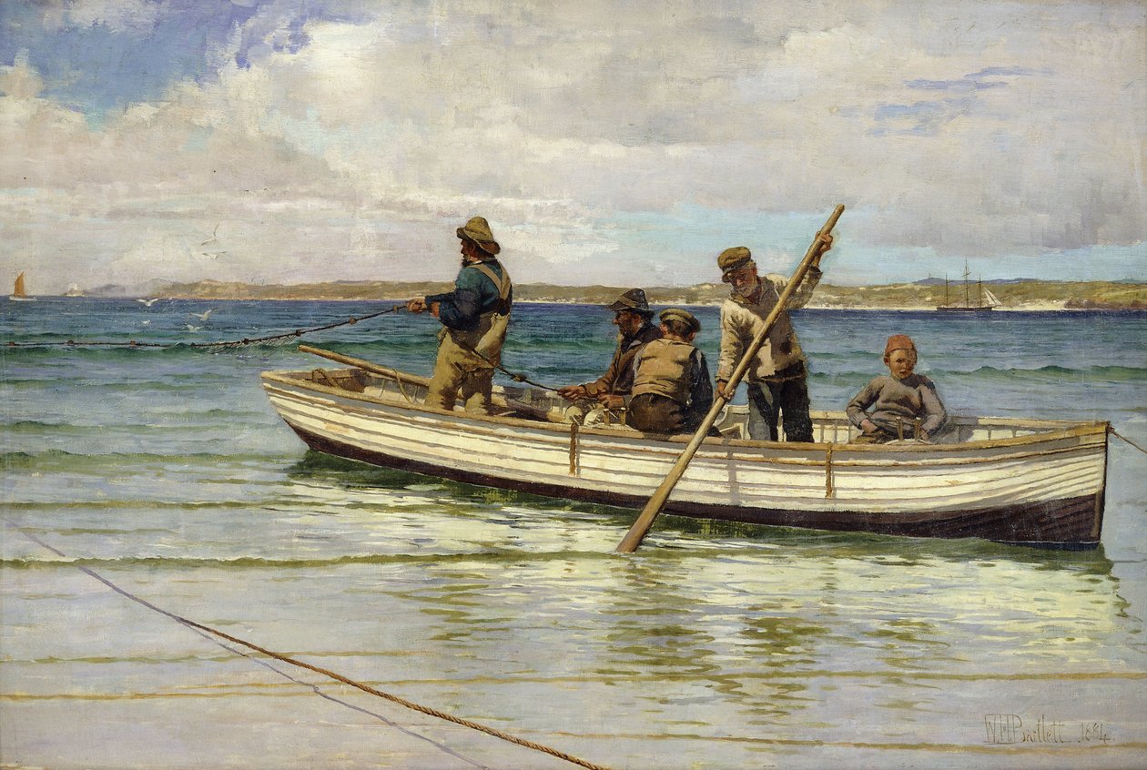 Saaliin vetäminen, 1884 tekijältä William H. Bartlett