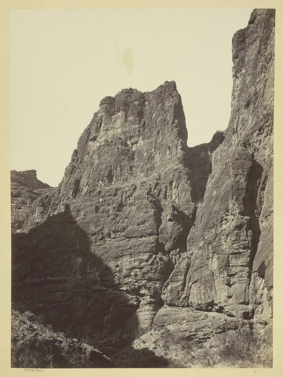 Kanab Washin Cañon, Colorado River, etelään katsottuna tekijältä William H. Bell