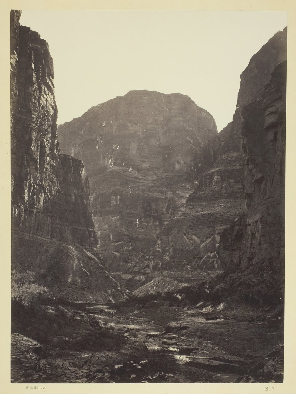 Cañon of Kanab Wash, Colorado River, Looking South, 1872. tekijältä William H. Bell