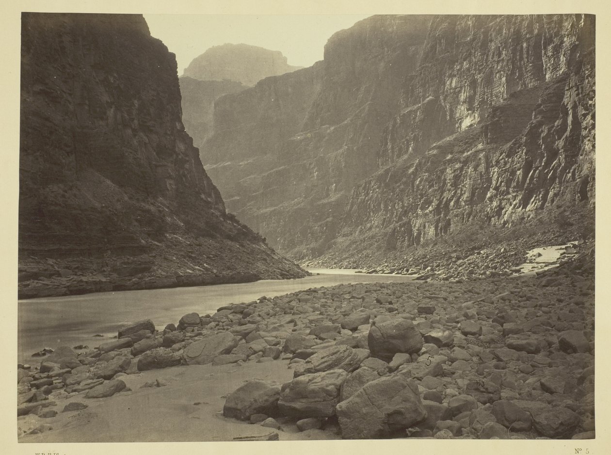 Colorado-joki, Kanab Washin suu, länteen katsottuna tekijältä William H. Bell