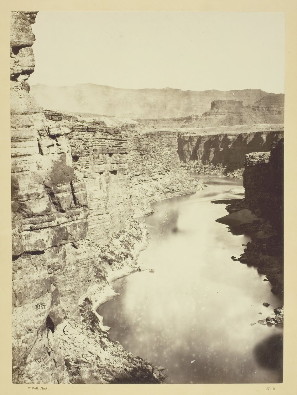 Grand Canon, Colorado River, Near Paria Creek, Looking West, 1872. tekijältä William H. Bell