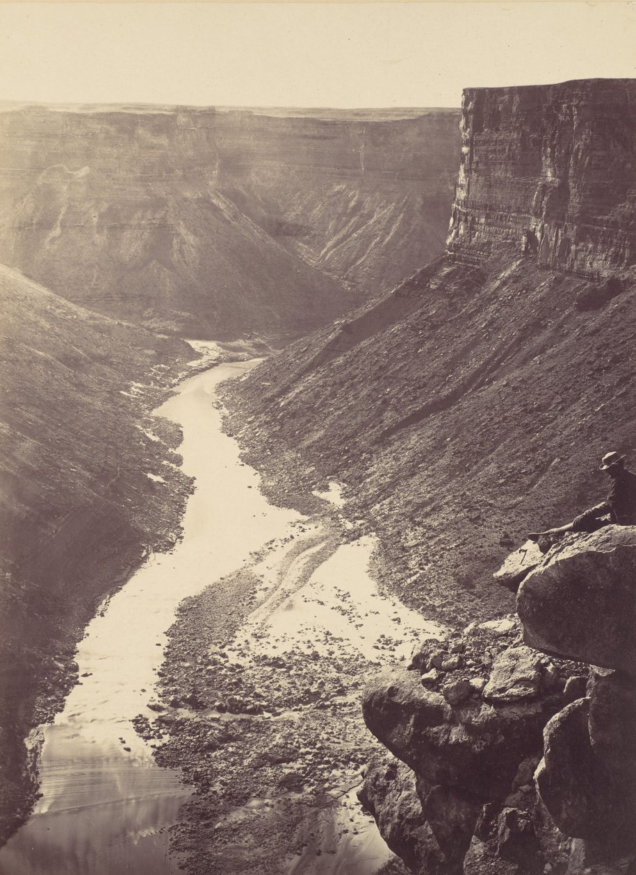 Grand Canyon, Colorado River, Near Paria Creek, Looking West, 1872. tekijältä William H. Bell