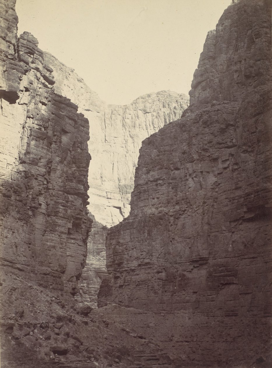 Limestone Walls, Kanab Wash, Colorado River, 1872. tekijältä William H. Bell