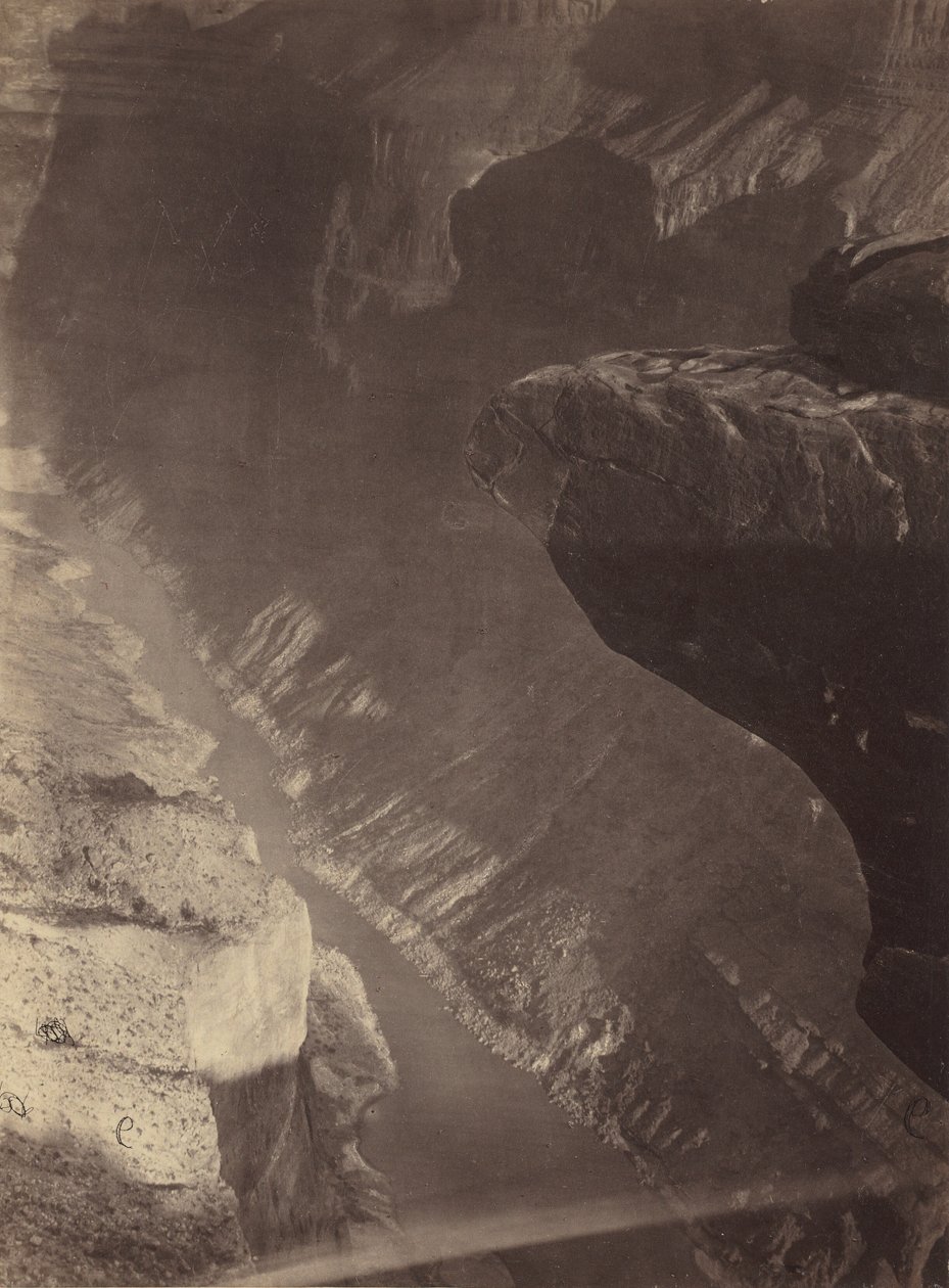 Katse etelään Grand Cañoniin, Colorado-joelle, Sheavwitzin ylitys, 1872. tekijältä William H. Bell