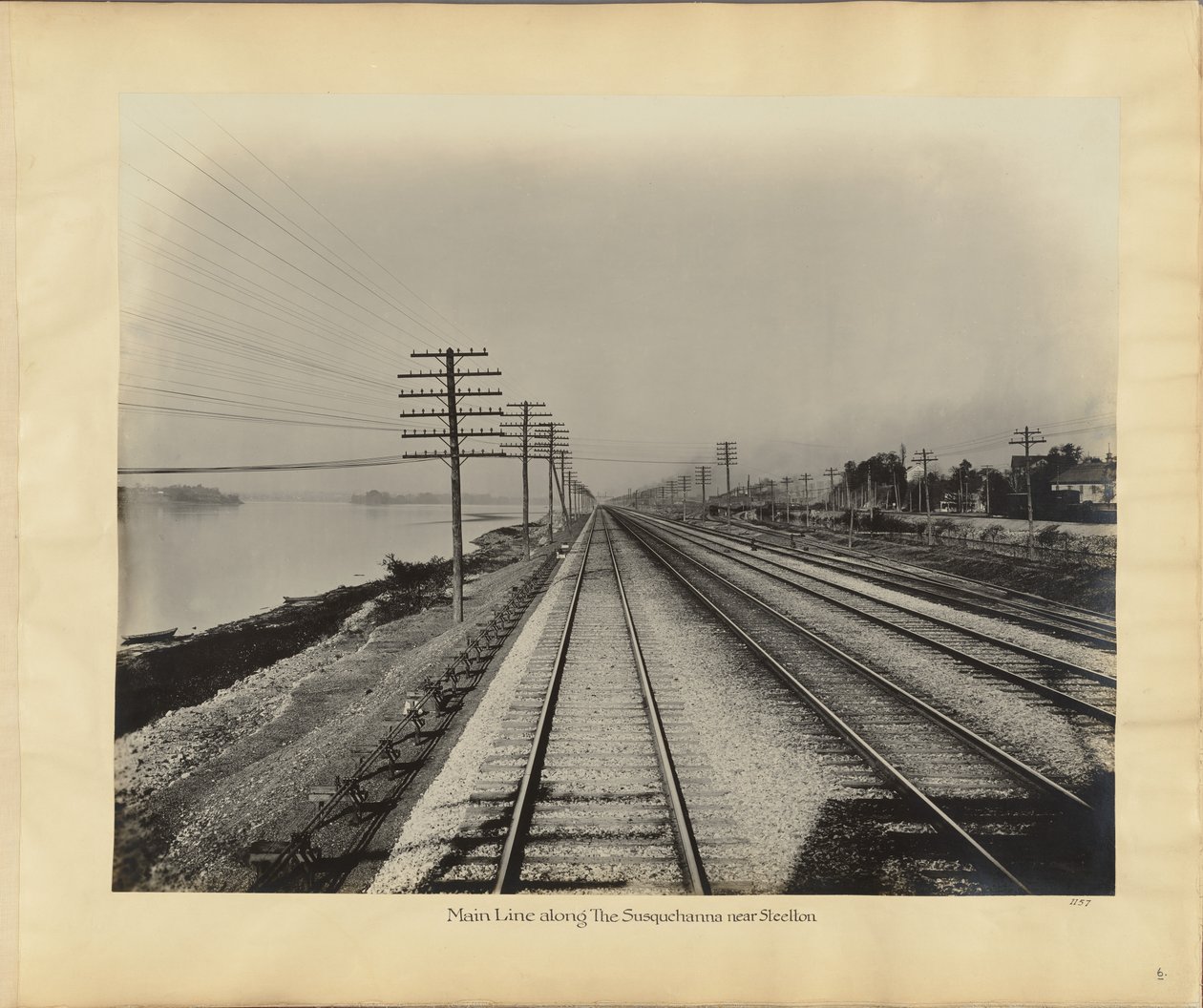 Main Line Susquehannaa pitkin Steeltonin lähistöllä tekijältä William H. Rau