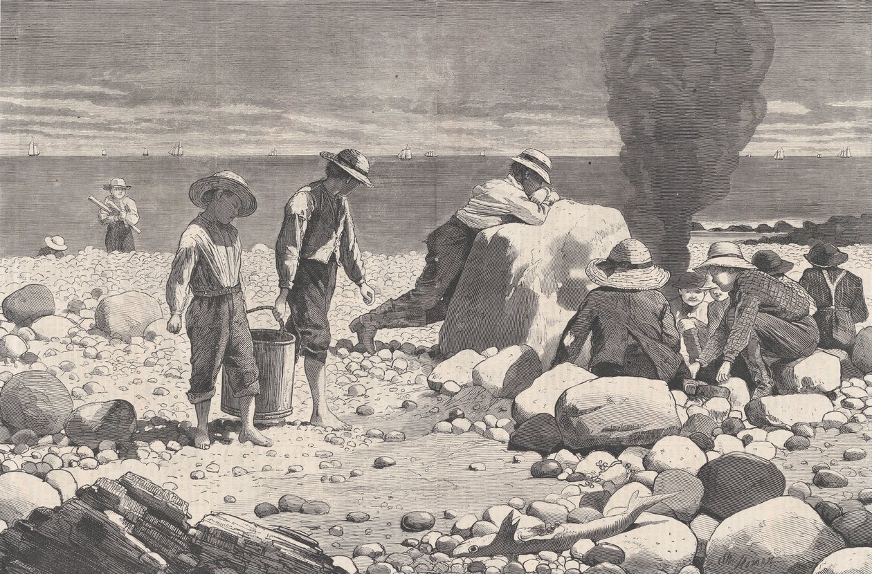 Sea-side Sketches - A Clam-Bake Harper